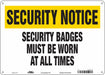 Safety Sign 10 in x 14 in Aluminum