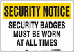 Safety Sign 14 in x 20 in Aluminum