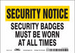 Safety Sign 5 in x 7 in Vinyl