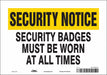 Safety Sign 7 in x 10 in Vinyl