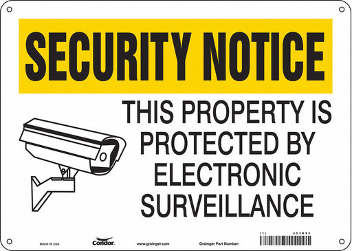 Safety Sign 10 in x 14 in Polyethylene