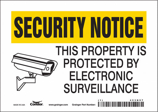Safety Sign 5 in x 7 in Vinyl