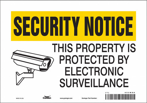 Safety Sign 7 in x 10 in Vinyl