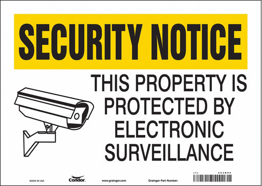 Safety Sign 10 in x 14 in Vinyl