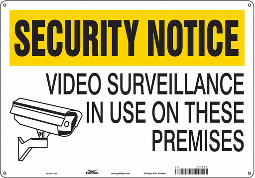 Safety Sign 14 in x 20 in Aluminum