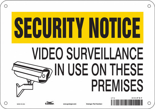 Safety Sign 7 in x 10 in Polyethylene