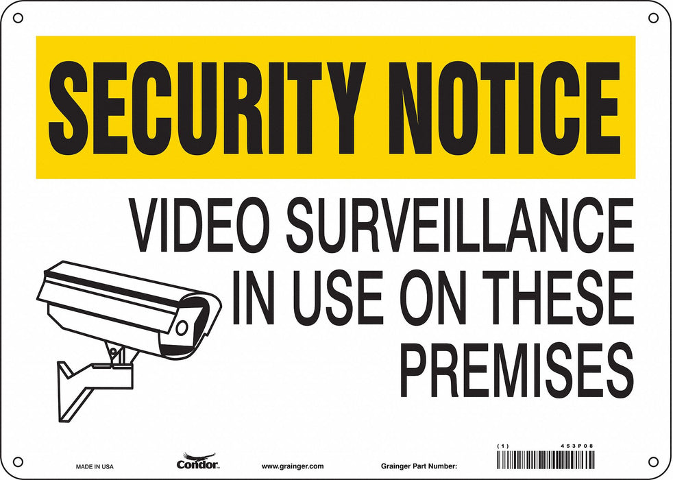 Safety Sign 10 in x 14 in Polyethylene