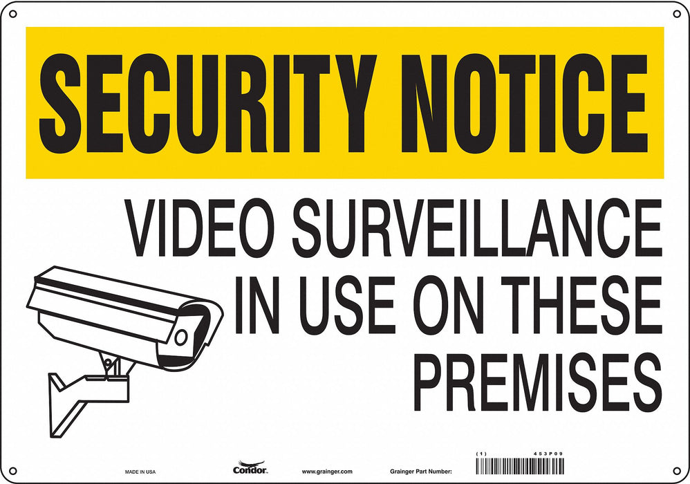 Safety Sign 14 in x 20 in Polyethylene