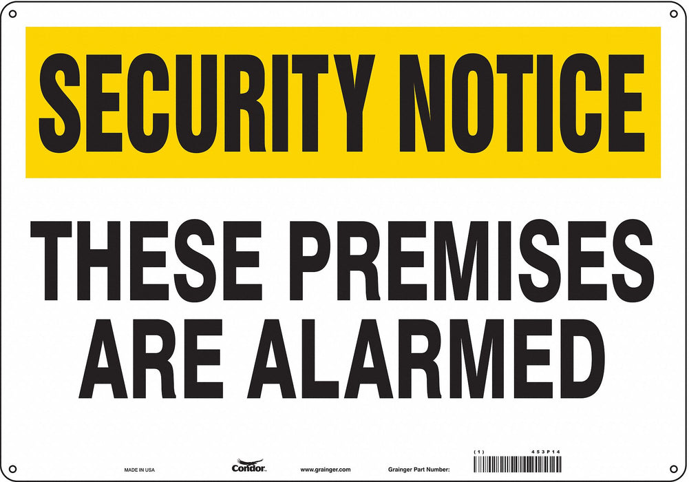 Safety Sign 14 in x 20 in Aluminum