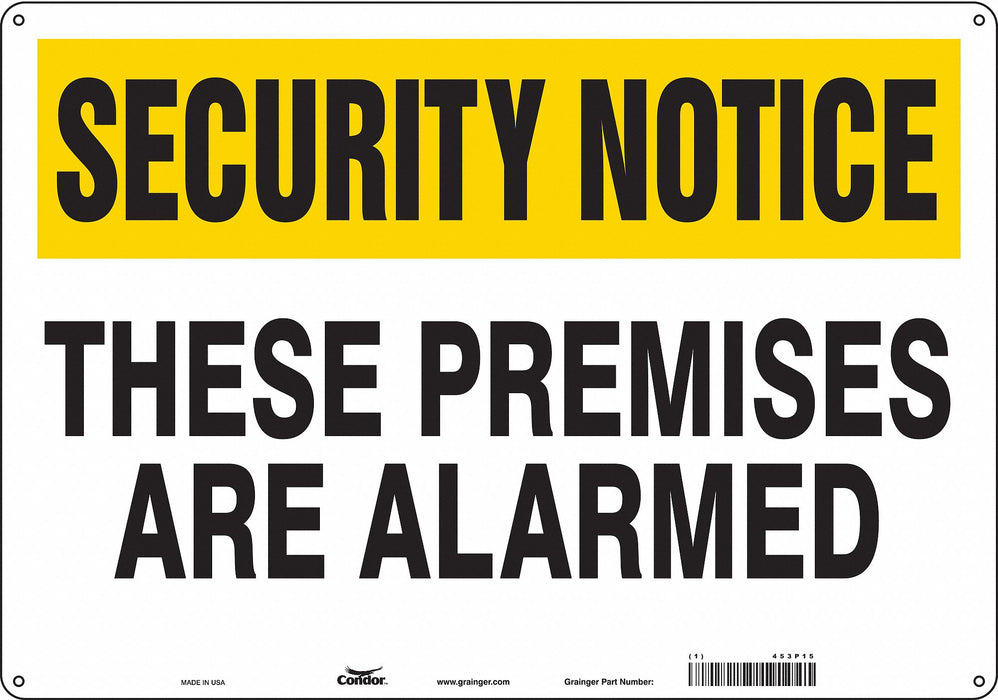 Safety Sign 14 in x 20 in Polyethylene