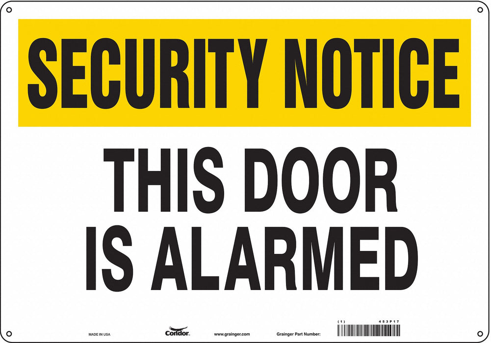 Safety Sign 14 in x 20 in Aluminum