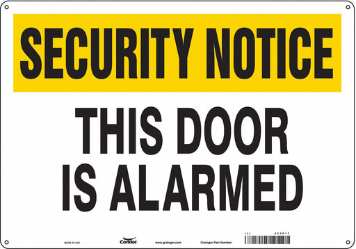 Safety Sign 14 in x 20 in Aluminum