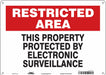 Safety Sign 10 in x 14 in Aluminum