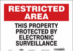 Safety Sign 10 in x 14 in Vinyl