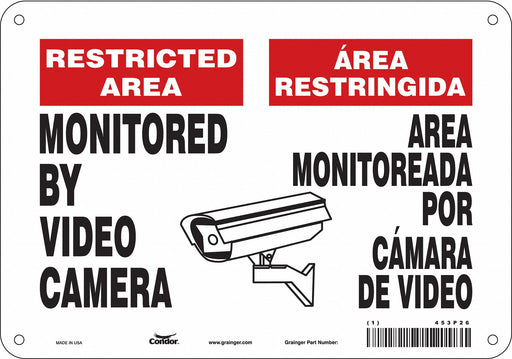 Safety Sign 7 in x 10 in Aluminum