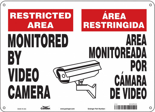 Safety Sign 10 in x 14 in Polyethylene
