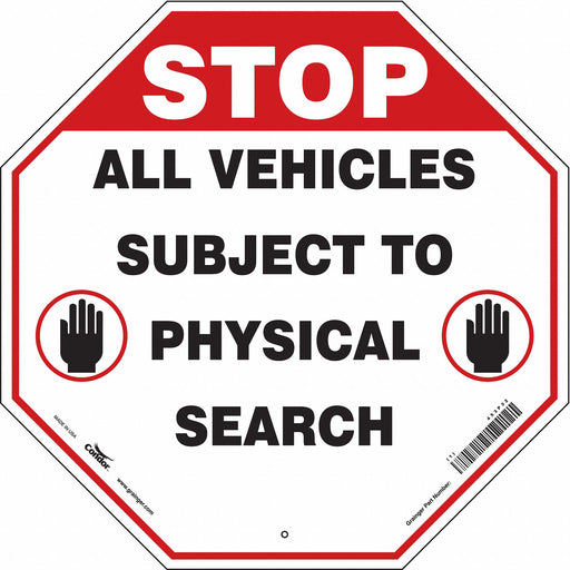 Security Sign 24 in x 24 in Aluminum