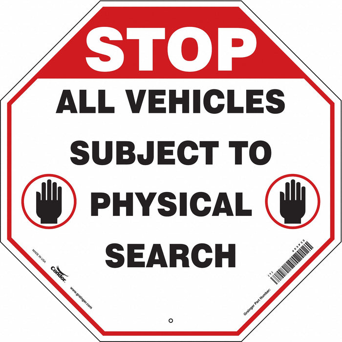 Security Sign 24 in x 24 in Aluminum