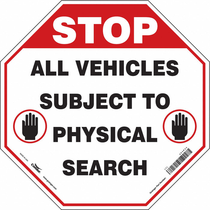 Safety Sign 24 inx24 in Polyethylene