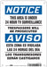 Safety Sign 10 in x 7 in Polyethylene