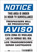 Safety Sign 10 in x 7 in Vinyl