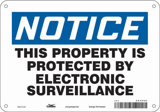 Safety Sign 7 in x 10 in Polyethylene