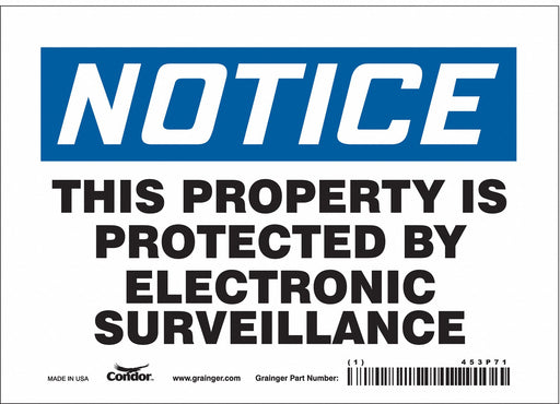 Safety Sign 5 in x 7 in Vinyl