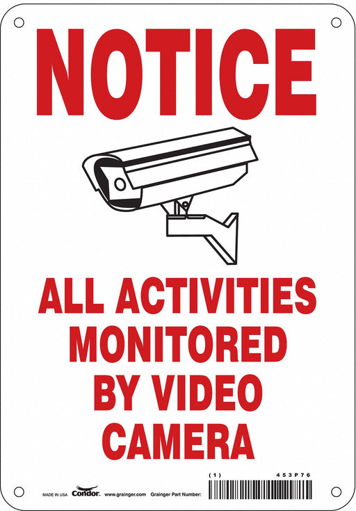 Safety Sign 10 in x 7 in Polyethylene