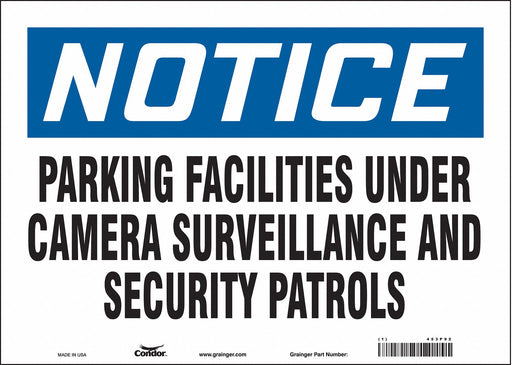 Safety Sign 10 in x 14 in Vinyl