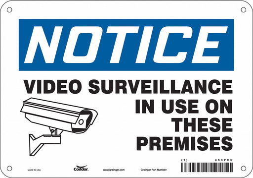 Safety Sign 7 in x 10 in Aluminum