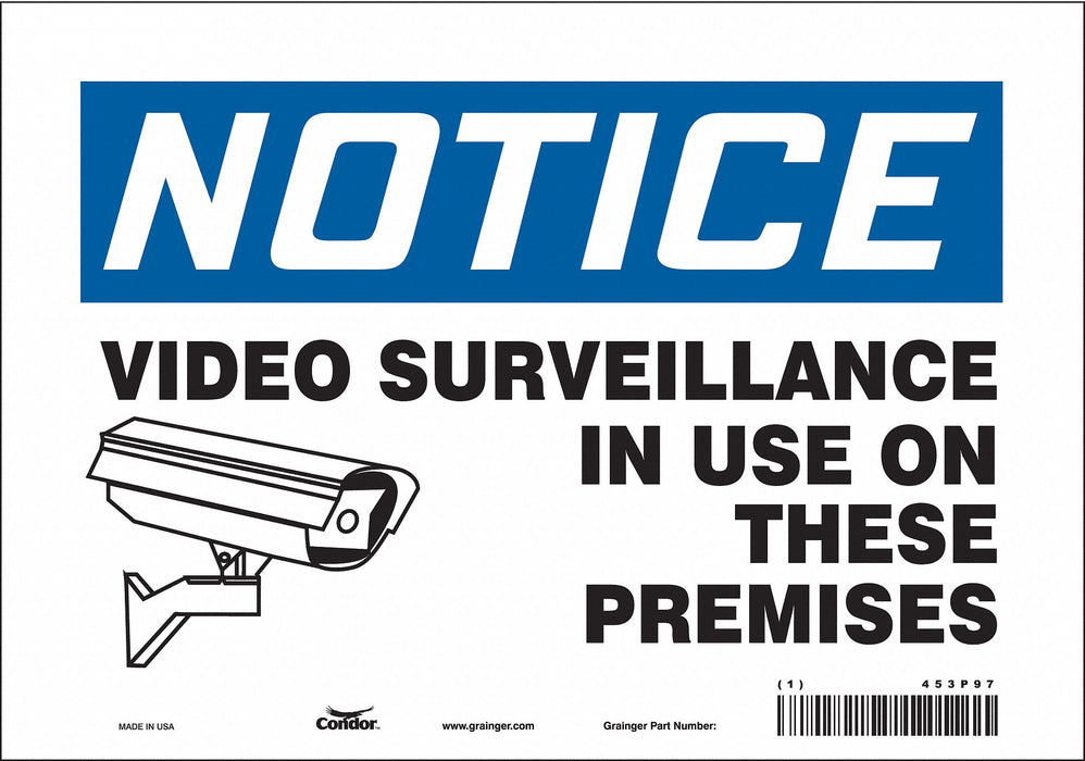 Safety Sign 7 in x 10 in Vinyl