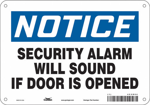 Safety Sign 7 in x 10 in Polyethylene