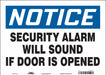 Safety Sign 10 in x 14 in Vinyl
