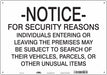 Safety Sign 14 in x 20 in Polyethylene