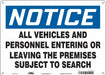 Safety Sign 10 in x 14 in Aluminum