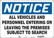 Safety Sign 14 in x 20 in Polyethylene