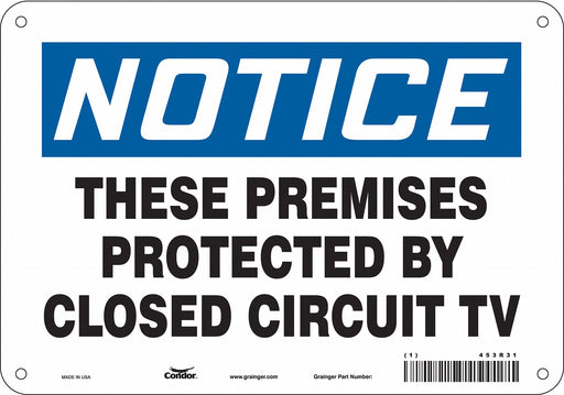 Safety Sign 7 in x 10 in Polyethylene