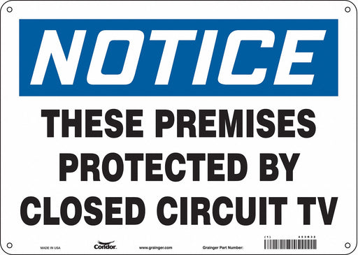 Safety Sign 10 in x 14 in Polyethylene