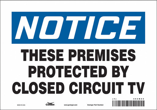 Safety Sign 7 in x 10 in Vinyl
