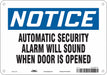 Safety Sign 7 in x 10 in Polyethylene