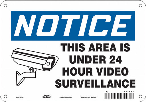 Safety Sign 7 in x 10 in Aluminum