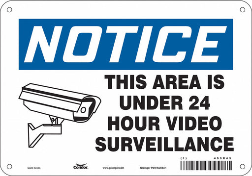 Safety Sign 7 in x 10 in Polyethylene