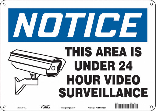 Safety Sign 10 in x 14 in Polyethylene