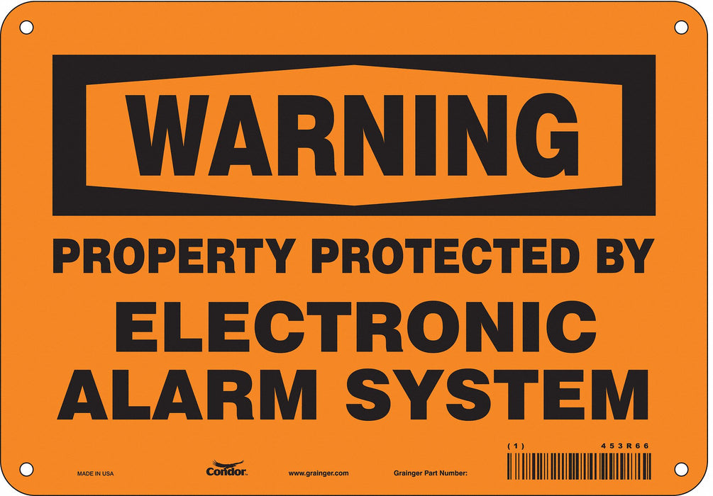 Safety Sign 7 in x 10 in Aluminum