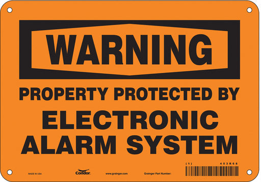 Safety Sign 7 in x 10 in Polyethylene