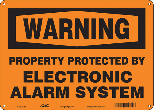 Safety Sign 10 in x 14 in Polyethylene