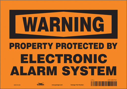 Safety Sign 7 in x 10 in Vinyl
