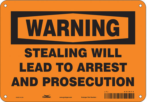 Safety Sign 7 in x 10 in Polyethylene