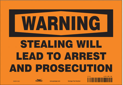 Safety Sign 7 in x 10 in Vinyl