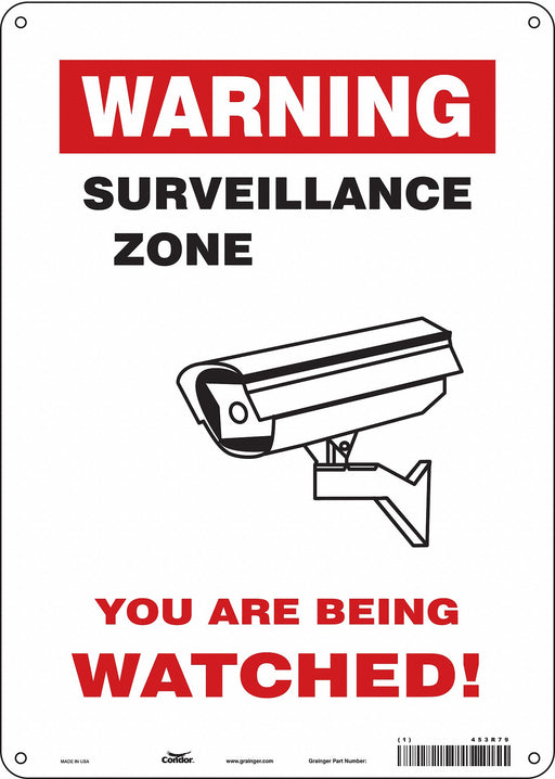 Safety Sign 14 in x 10 in Aluminum